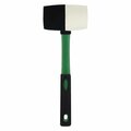 Allied 32 oz Rubber Mallet Hammer with Black & White Tipped, Fiberglass Handle 31321